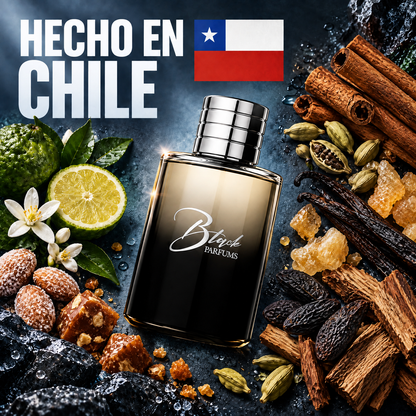 Perfume de nicho inspirado en Althaïr hecho en Chile, con canela, cardamomo, azahar, bergamota