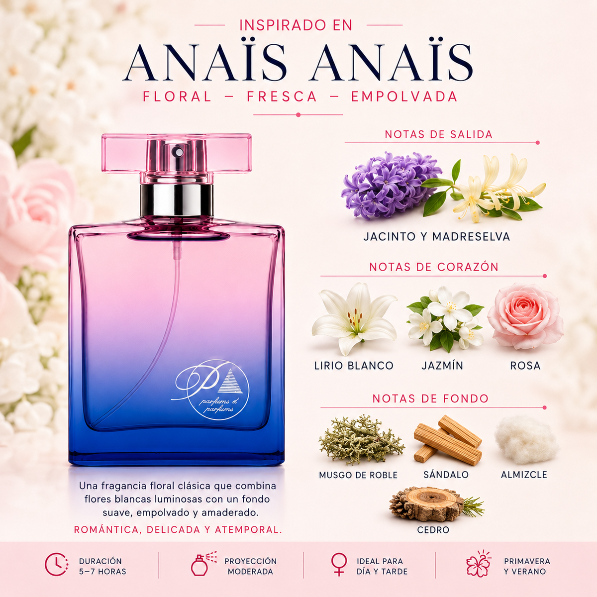 Perfume mujer inspirado en Anais Anais