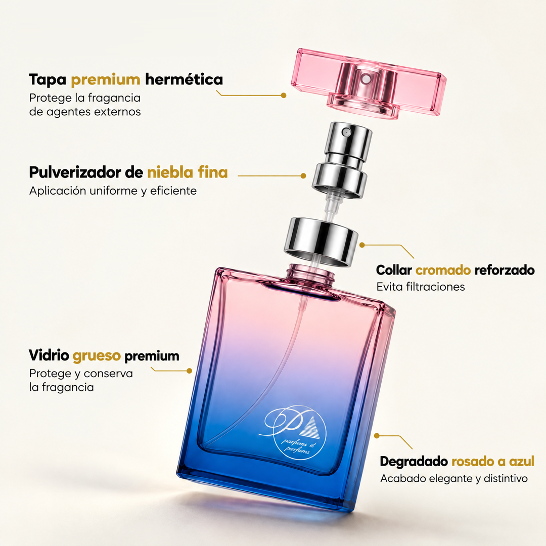 Características del frasco de perfume de mujer Perfumes Inferno