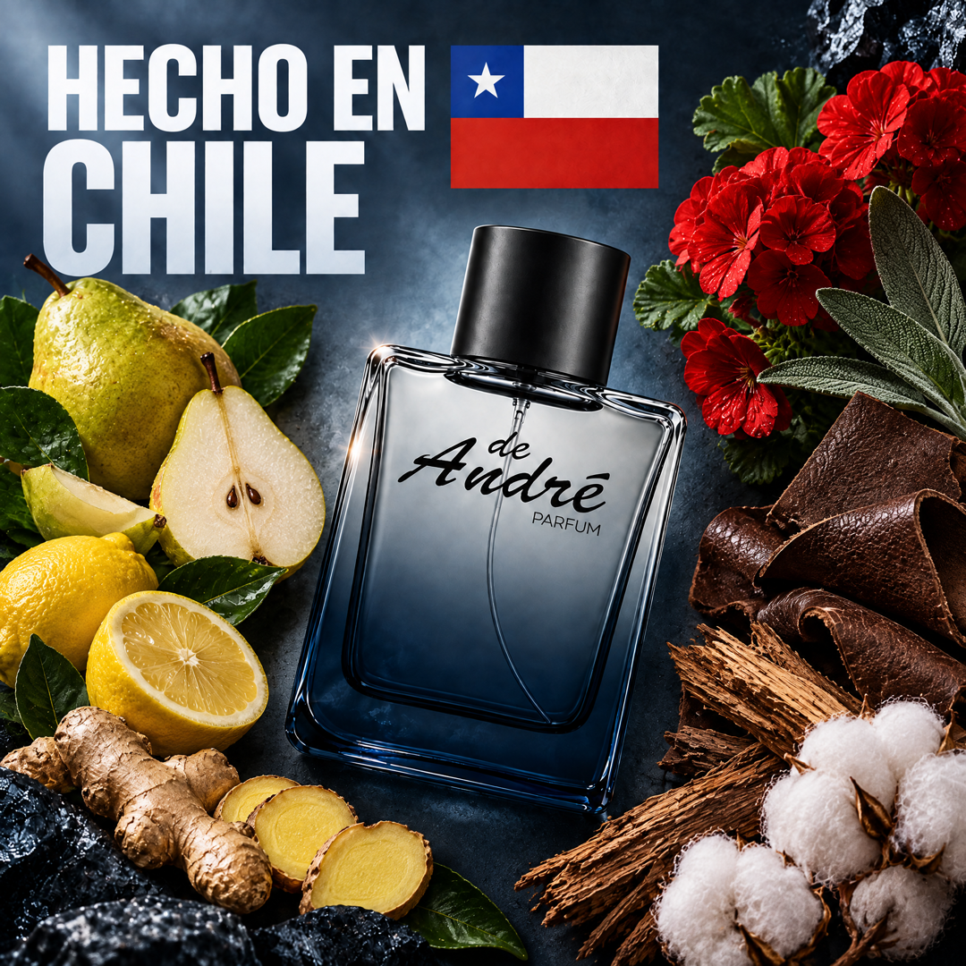 Perfume inspirado en 212 Heroes hecho en Chile con sus ingredientes