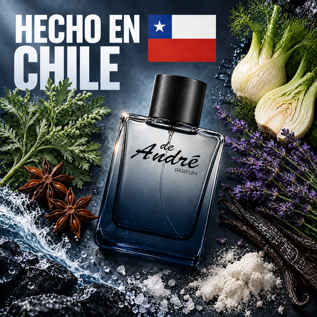 Perfume inspirado en 212 VIP Black hecho en Chile con sus ingredientes