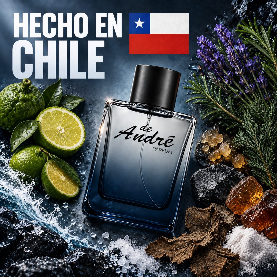 Perfume inspirado en Acqua di Giò Profondo hecho en Chile con sus ingredientes