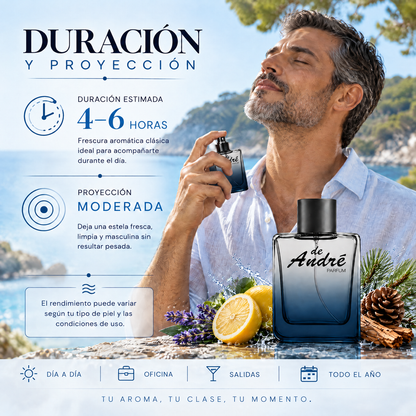 Duración y proyección del perfume de hombre inspirado en Agua Brava