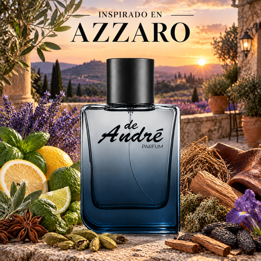 Perfume de hombre inspirado en Azzaro pour Homme con anís, lavanda, vetiver, cuero y musgo