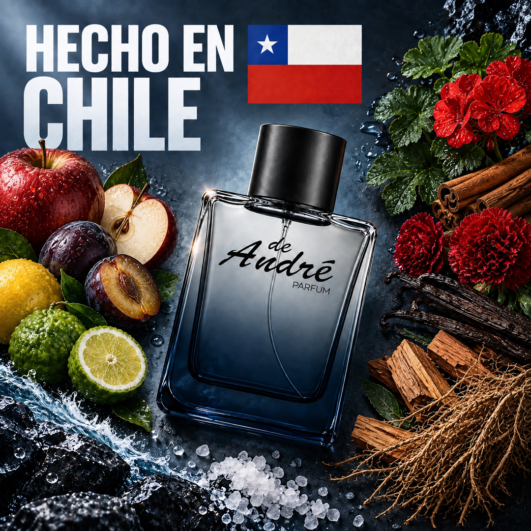Perfume inspirado en Boss Bottled hecho en Chile con sus ingredientes