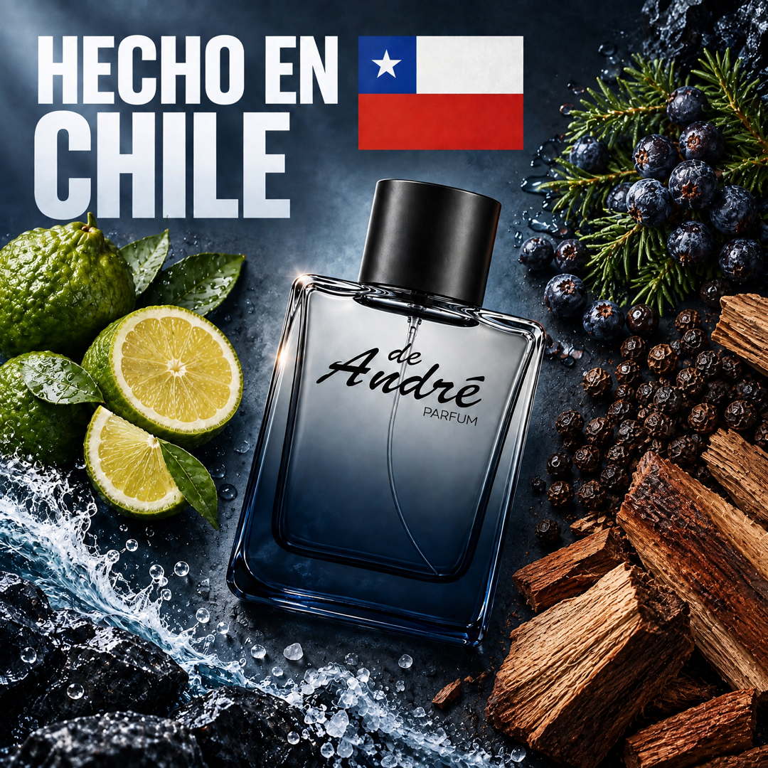 Perfume inspirado en Burberry Hero hecho en Chile con sus ingredientes
