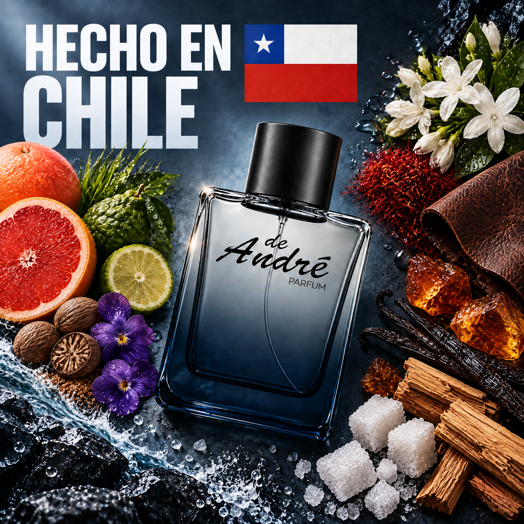 Perfume inspirado en CH Men hecho en Chile con sus ingredientes