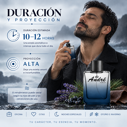 Duración de 10 a 12 horas y proyección alta del perfume de hombre inspirado en Drakkar Noir