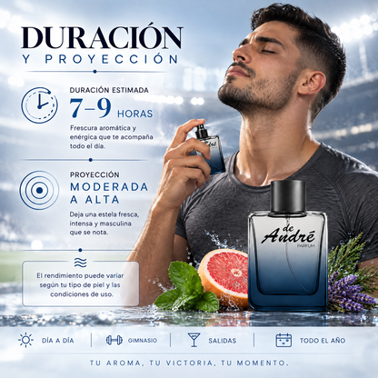 Duración y proyección del perfume de hombre inspirado en Invictus Platinum
