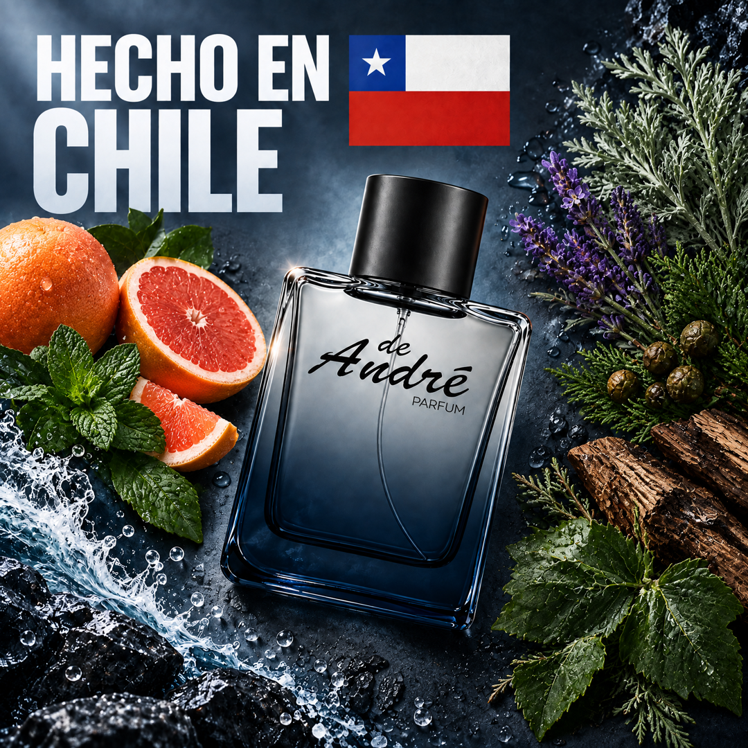 Perfume inspirado en Invictus Platinum hecho en Chile con sus ingredientes