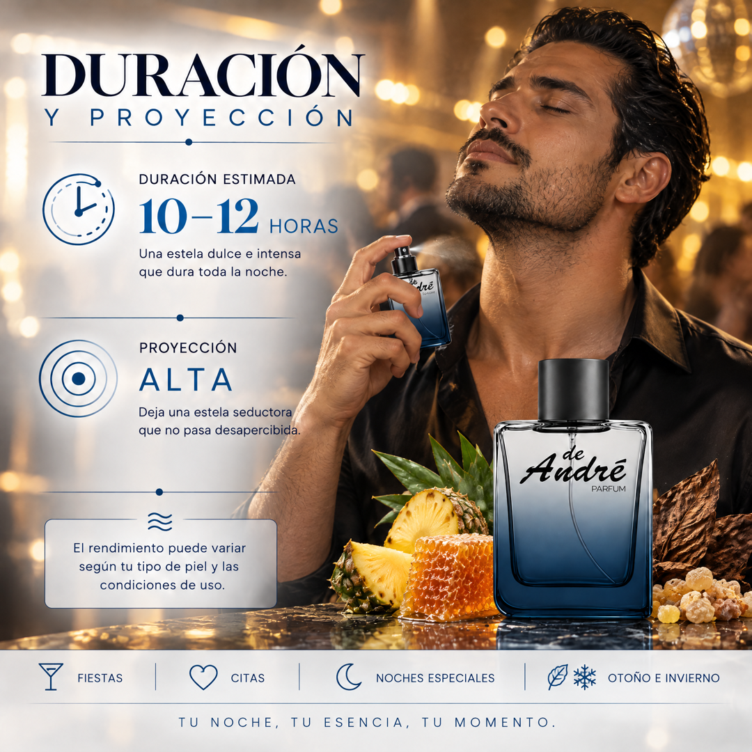Duración de 10 a 12 horas y proyección alta del perfume de hombre inspirado en Lapidus pour Homme