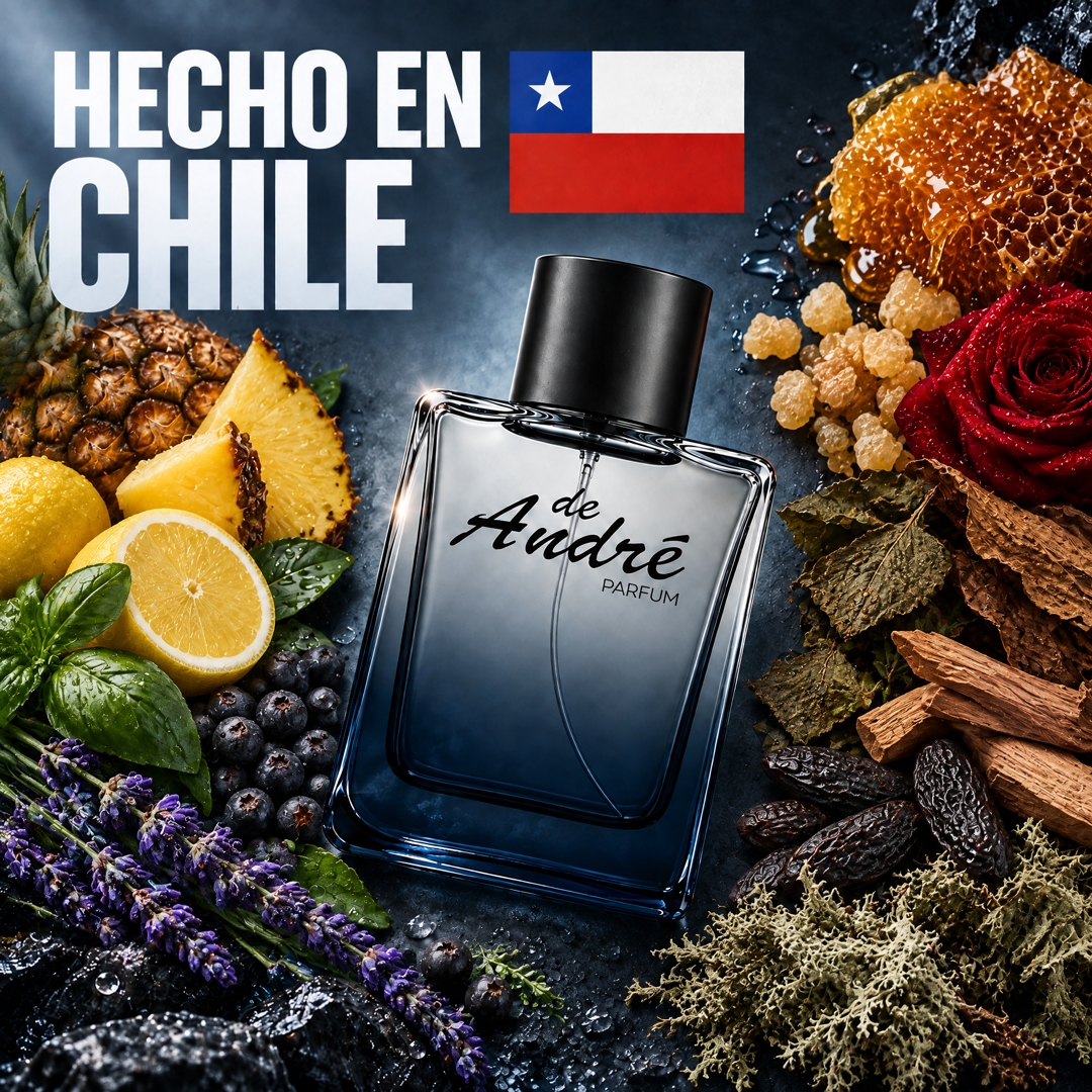 Perfume inspirado en Lapidus pour Homme hecho en Chile con sus ingredientes
