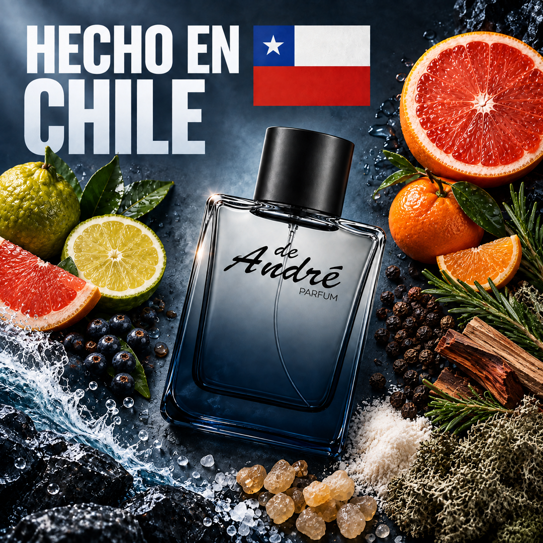Perfume inspirado en Light Blue Pour Homme hecho en Chile con sus ingredientes