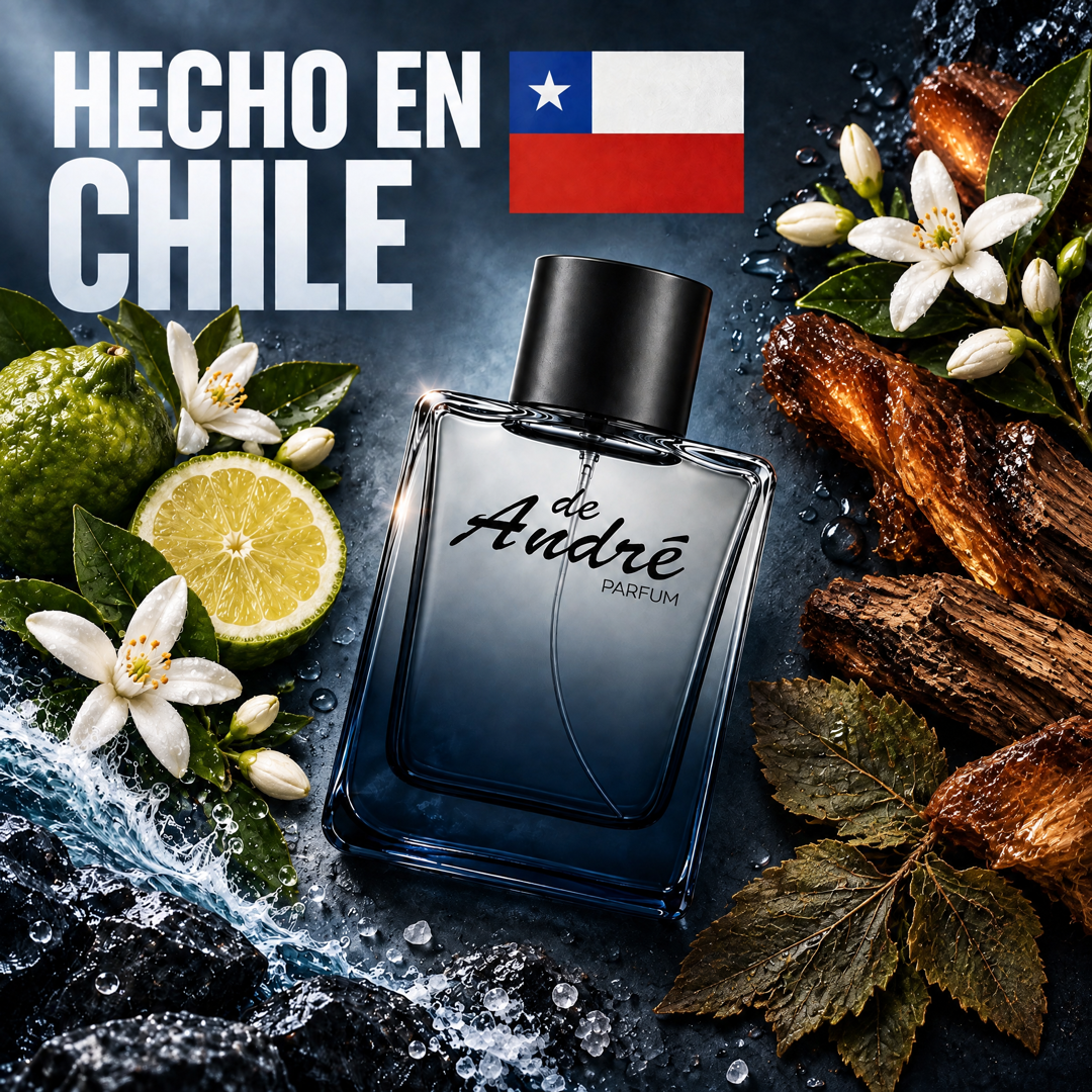 Perfume inspirado en MYSLF hecho en Chile con sus ingredientes