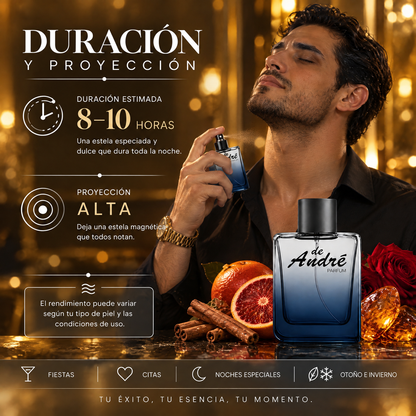 Duración de 8 a 10 horas y proyección alta del perfume de hombre inspirado en One Million