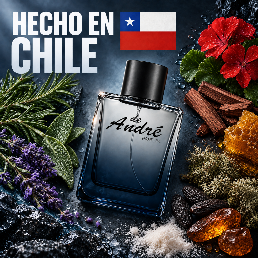 Perfume inspirado en Paco Rabanne pour Homme hecho en Chile con sus ingredientes