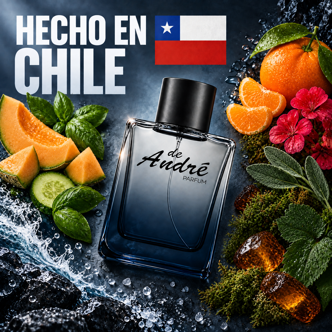Perfume inspirado en Polo Blue hecho en Chile con sus ingredientes