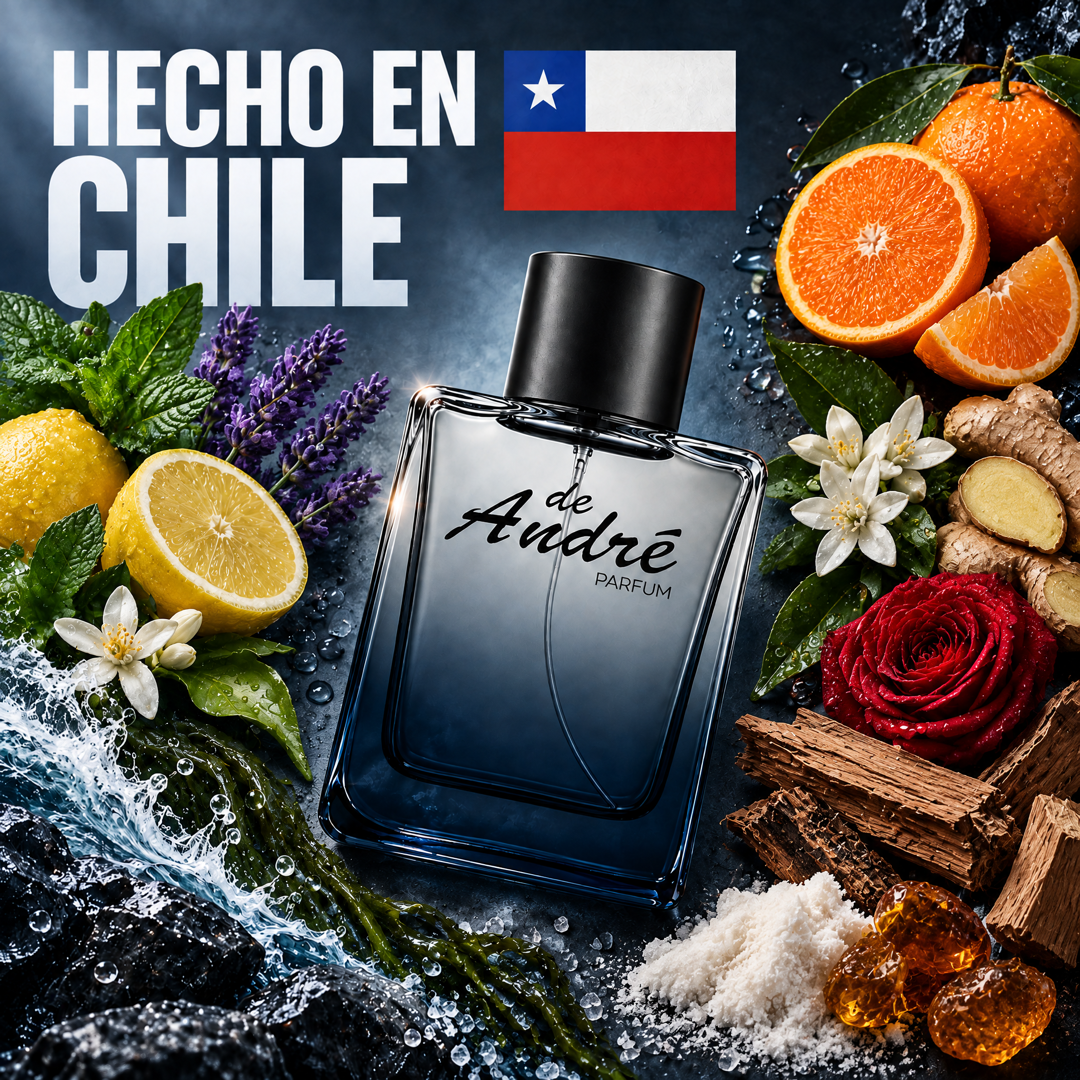 Perfume inspirado en Polo Sport hecho en Chile con sus ingredientes