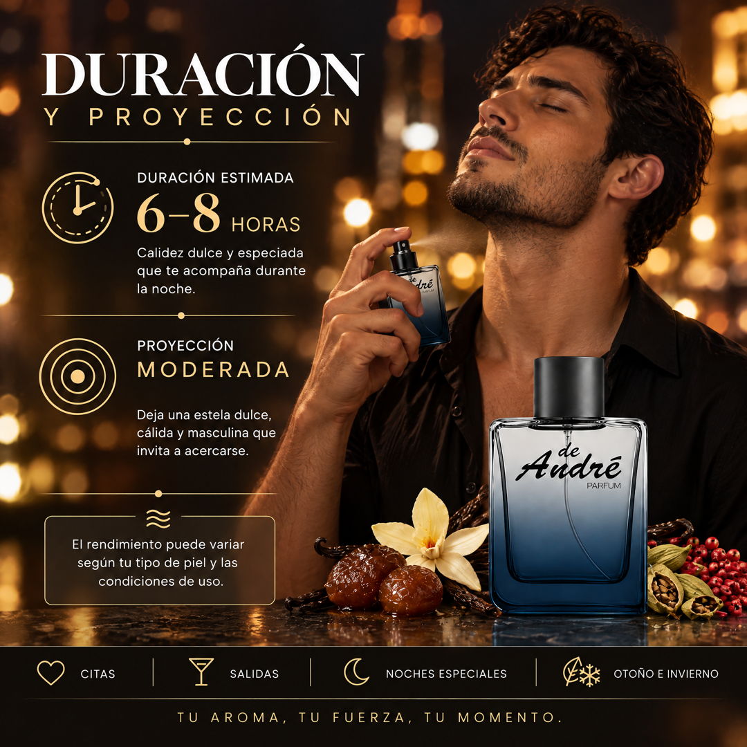 Duración y proyección del perfume de hombre inspirado en Stronger With You