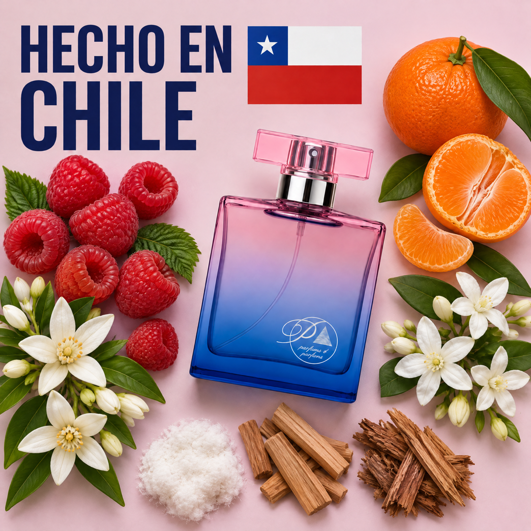 Perfume inspirado en 212 Heroes for Her hecho en Chile con sus ingredientes