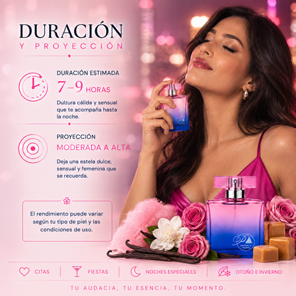 Duración y proyección del perfume de mujer inspirado en 212 Sexy