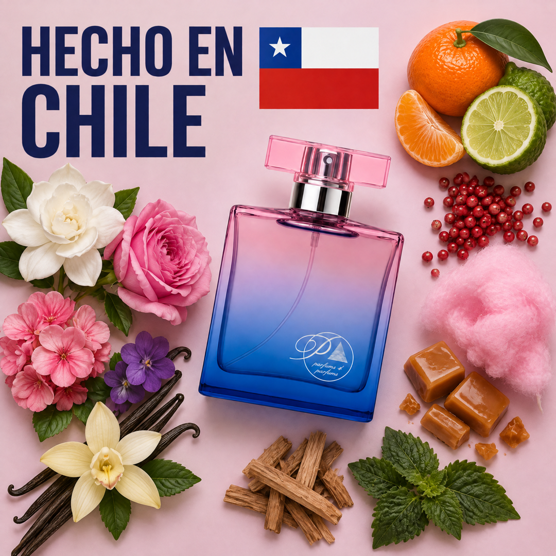 Perfume inspirado en 212 Sexy hecho en Chile con sus ingredientes