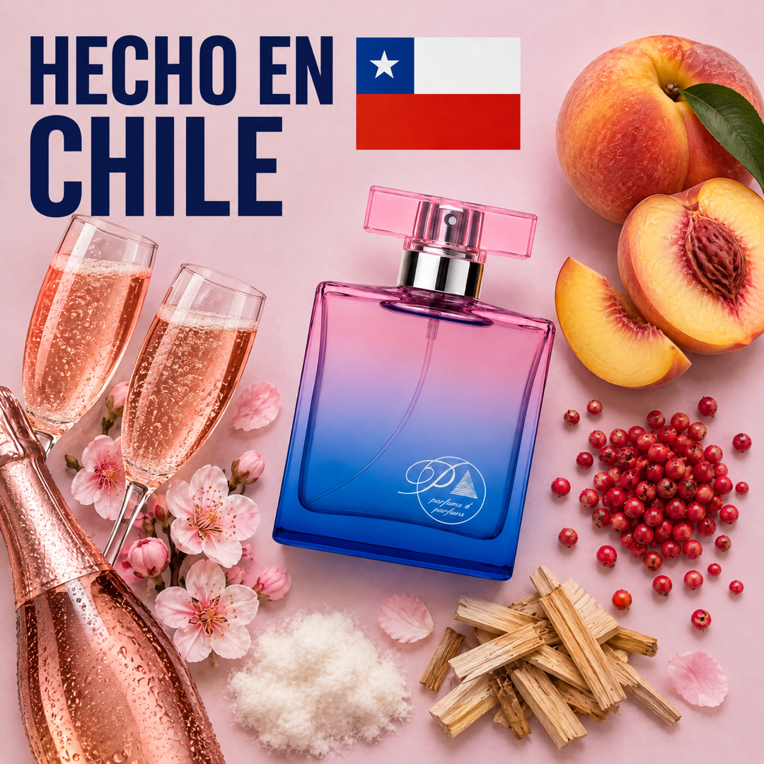 Perfume inspirado en 212 VIP Rosé hecho en Chile con sus ingredientes