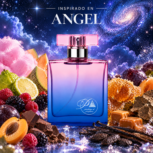 Perfume de mujer inspirado en Angel con algodón de azúcar, miel, frutos rojos, pachulí y chocolate