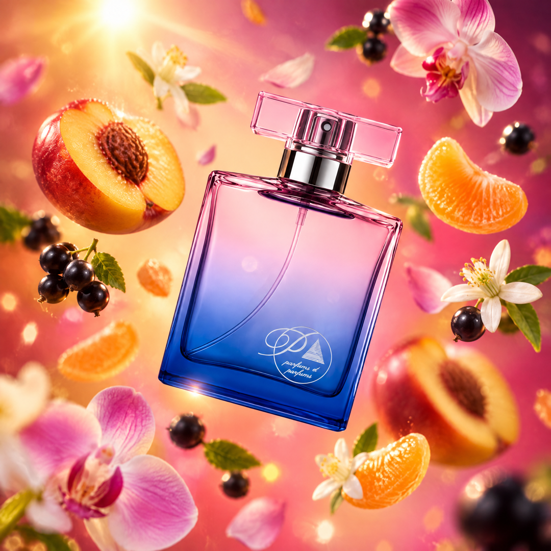 Ingredientes del perfume inspirado en Can Can: nectarina, clementina, orquídea y ámbar