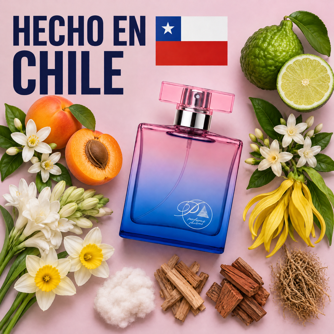 Perfume inspirado en Carolina Herrera hecho en Chile con sus ingredientes