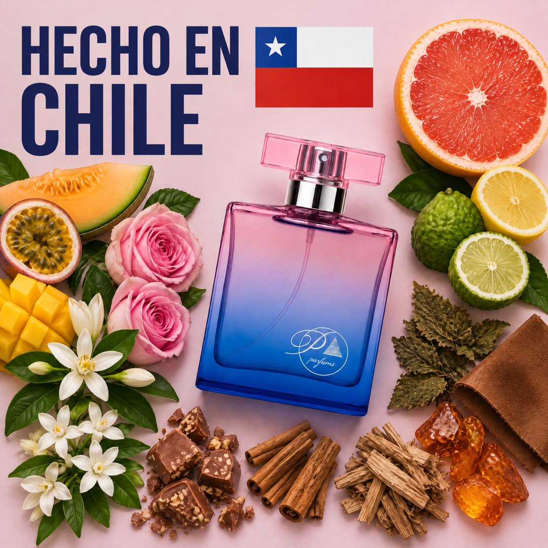 Perfume inspirado en CH Carolina Herrera hecho en Chile con sus ingredientes