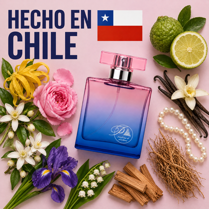 Perfume inspirado en Chanel N°5 hecho en Chile con sus ingredientes