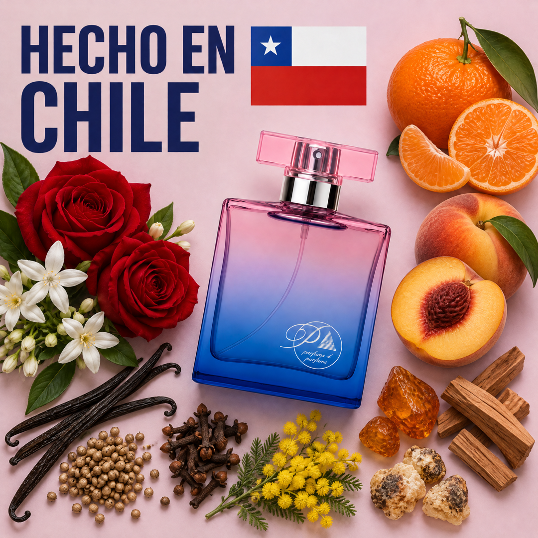 Perfume inspirado en Coco Chanel hecho en Chile con sus ingredientes