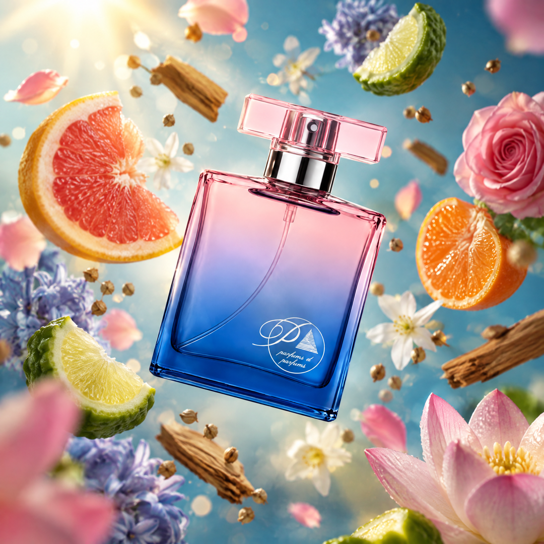Ingredientes del perfume inspirado en Duende: bergamota, pomelo, rosa, jazmín y sándalo
