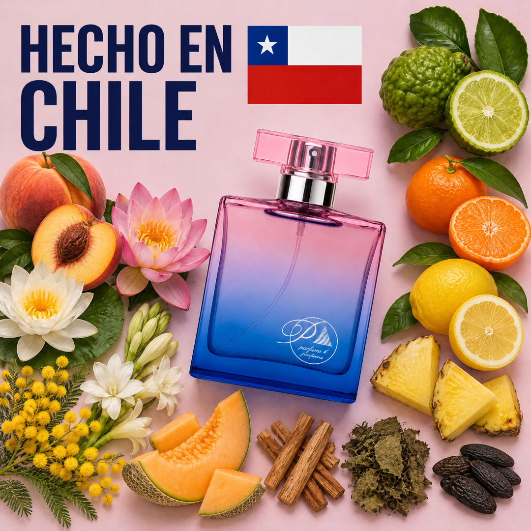 Perfume inspirado en Eden hecho en Chile con sus ingredientes
