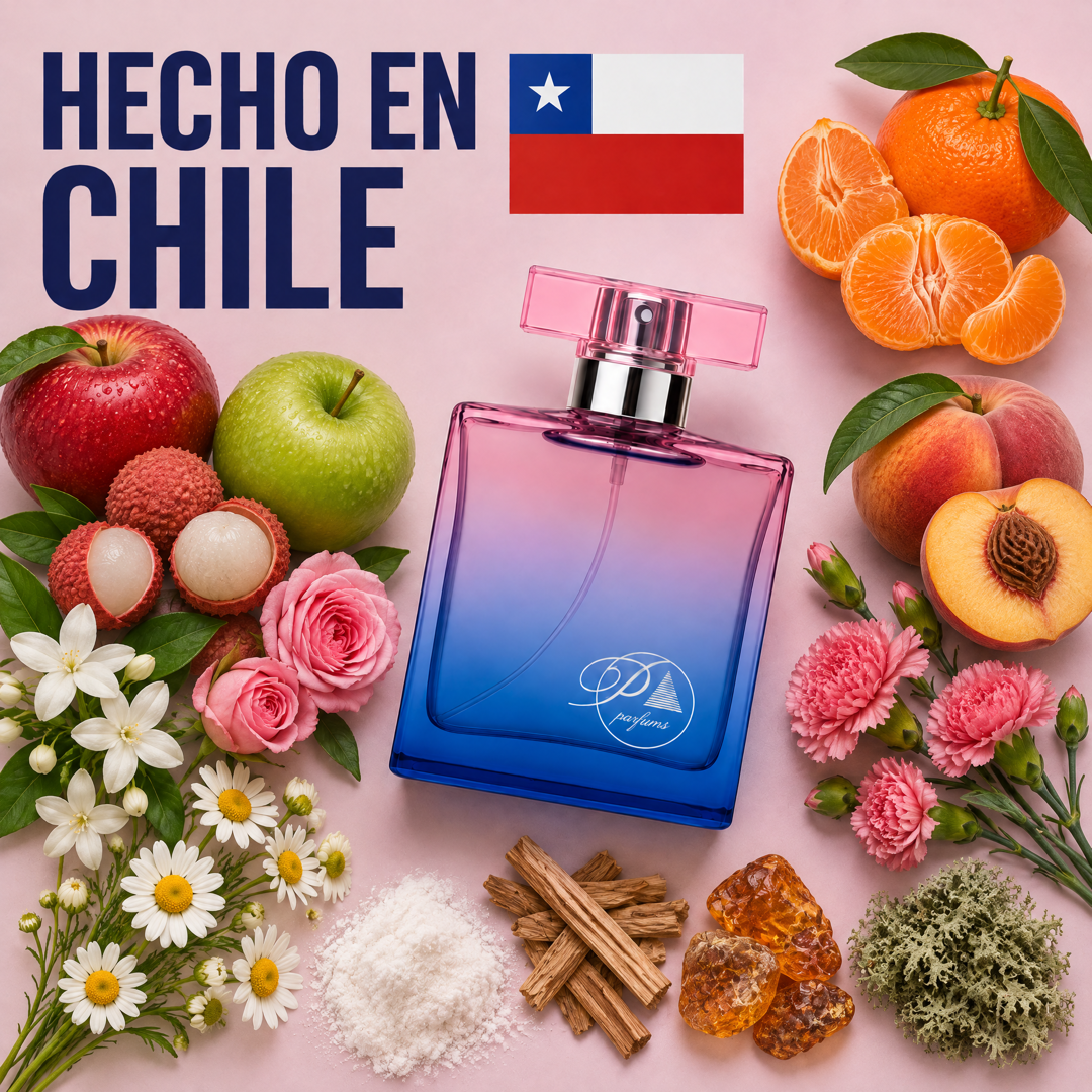 Perfume inspirado en Escape hecho en Chile con sus ingredientes