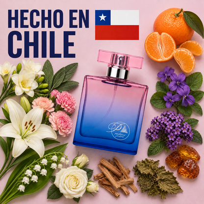 Perfume inspirado en Eternity hecho en Chile con sus ingredientes