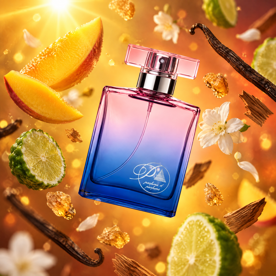Ingredientes del perfume inspirado en Fame: mango, bergamota, jazmín, incienso y sándalo