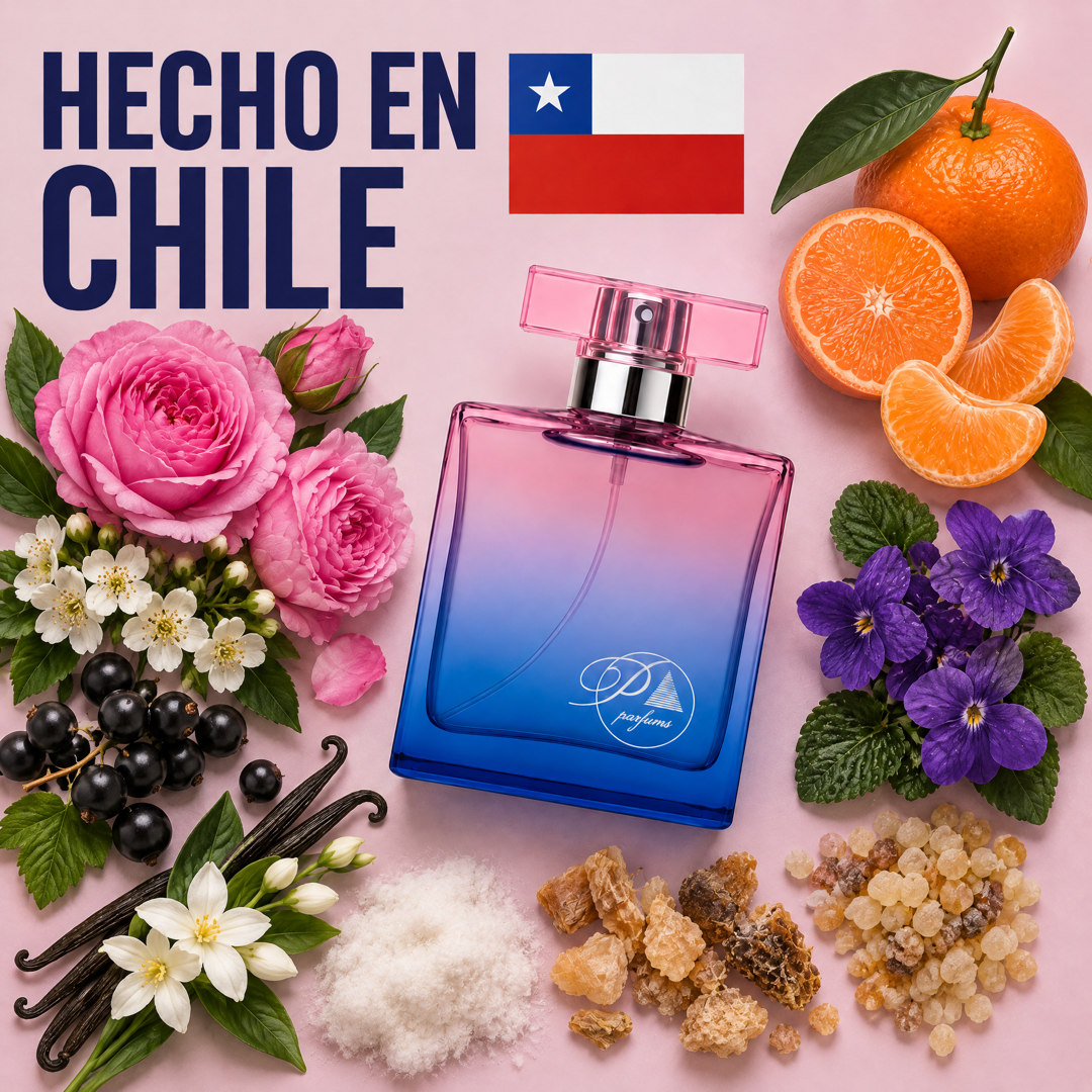 Perfume inspirado en Flower by Kenzo hecho en Chile con sus ingredientes