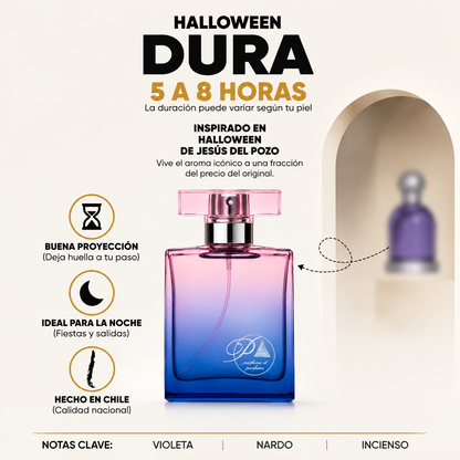 Perfume inspirado en Halloween con duración de 5 a 8 horas