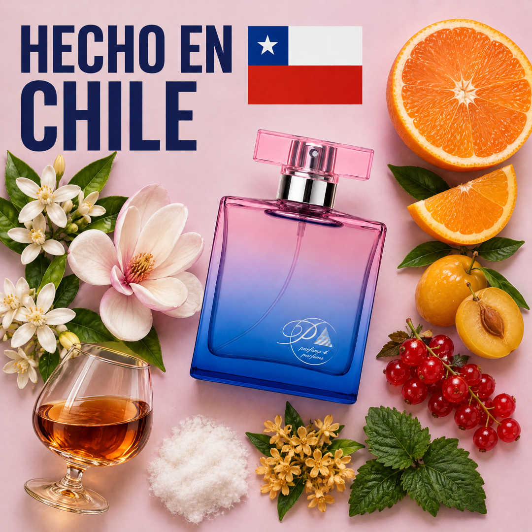 Perfume inspirado en Lady Million Empire hecho en Chile con sus ingredientes