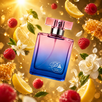 Ingredientes del perfume inspirado en Lady Million: frambuesa, neroli, azahar, miel y pachulí