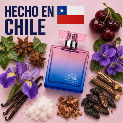 Perfume inspirado en Lolita Lempicka hecho en Chile con sus ingredientes