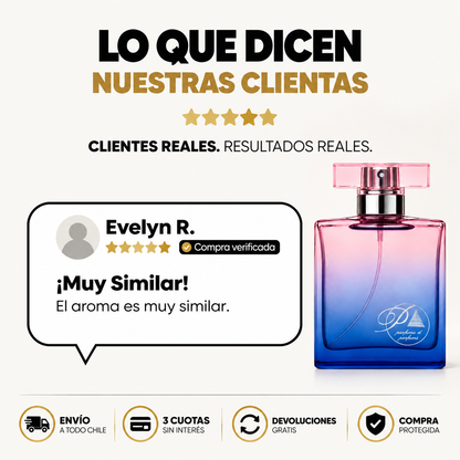 Opinión real de clienta sobre el perfume inspirado en Miss Dior Rose N'Roses