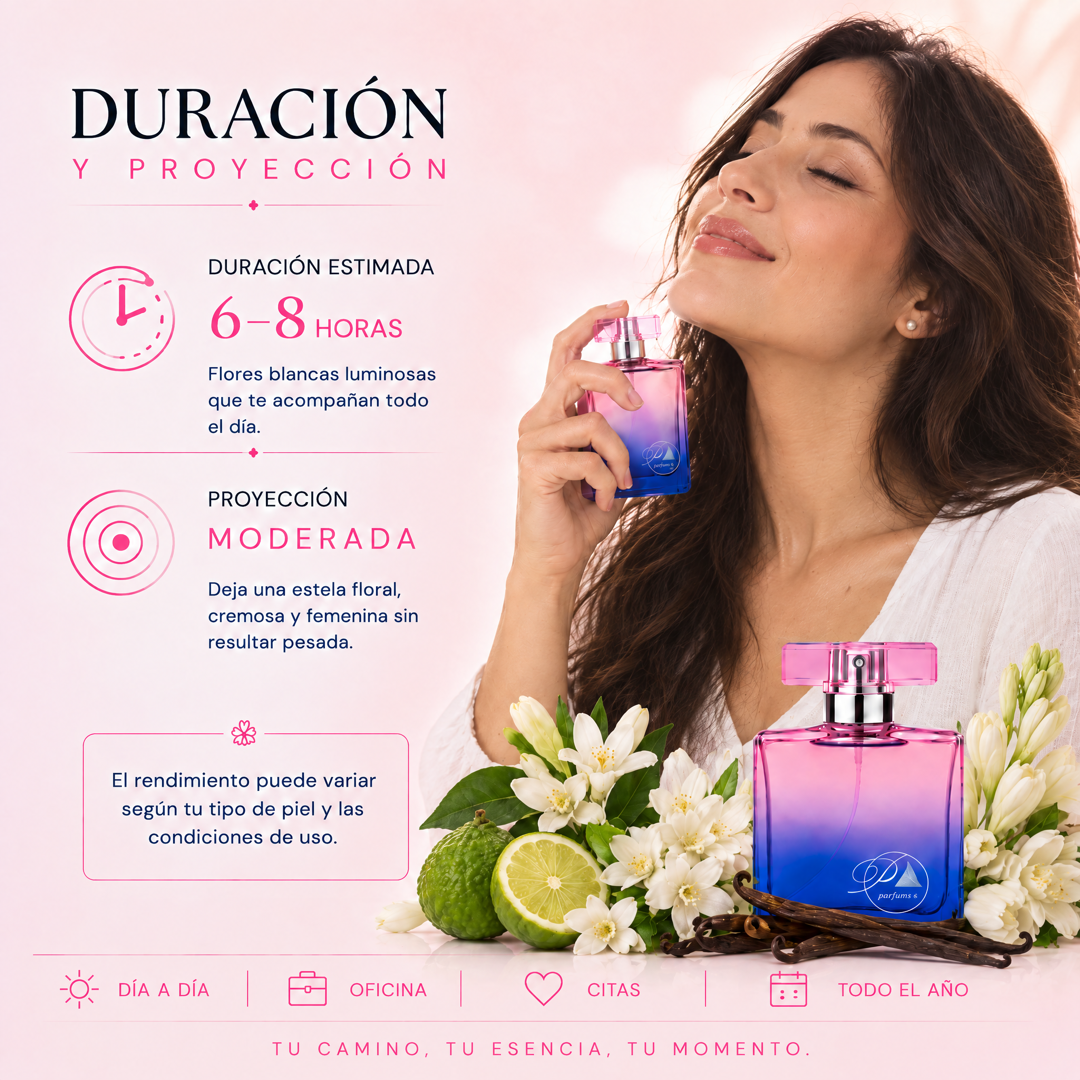 Duración y proyección del perfume de mujer inspirado en My Way