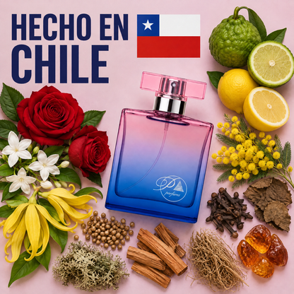 Perfume inspirado en Paloma Picasso hecho en Chile con sus ingredientes