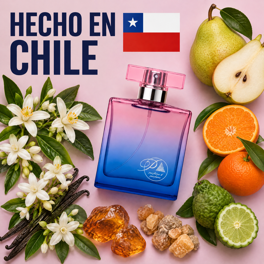 Perfume inspirado en Paradoxe hecho en Chile con sus ingredientes