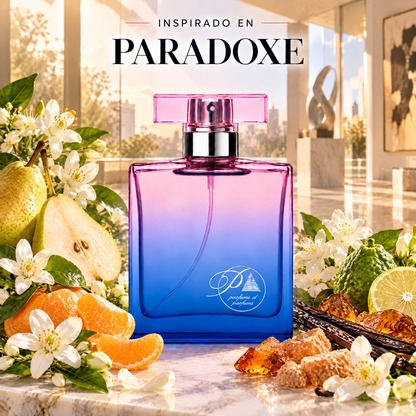 Perfume de mujer inspirado en Paradoxe con neroli, pera, azahar, jazmín y ámbar