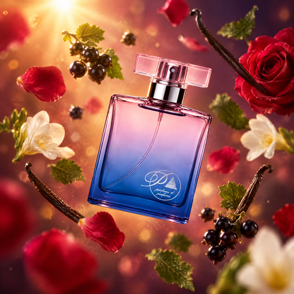 Ingredientes del perfume inspirado en Sì: grosella negra, rosa, fresia, pachulí y vainilla