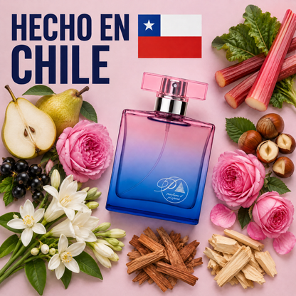 Perfume inspirado en Woman by Ralph Lauren hecho en Chile con sus ingredientes